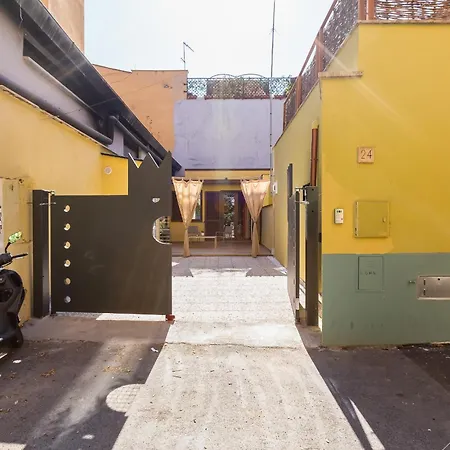 Appartamento Pigneto Con Giardino Privato E Parcheggio * 罗马